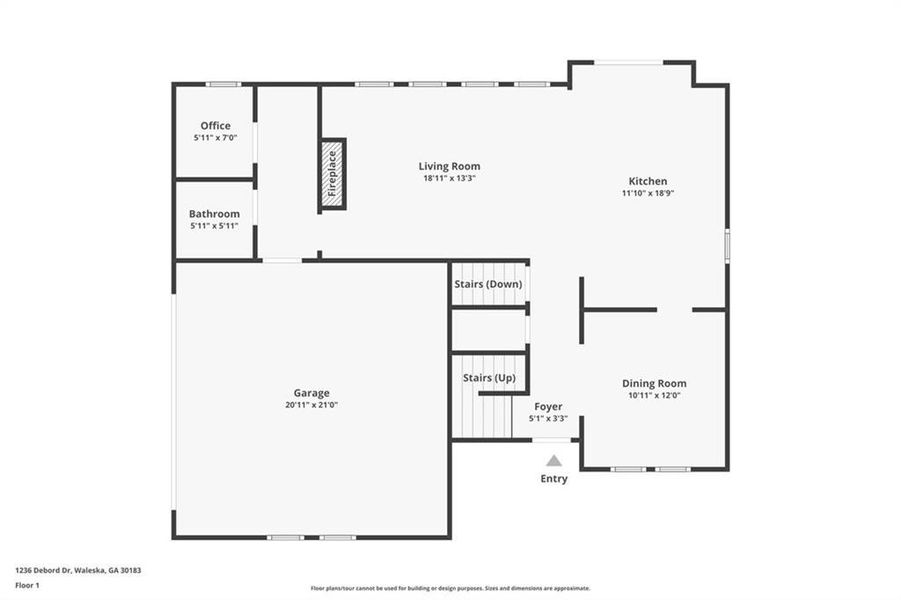2D floor plan layout of this home in , White, GA (Image 3). 2D floor plan layout of this home in , White, GA (Image 3).