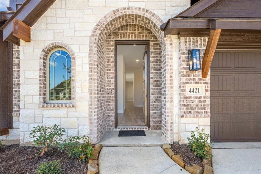 Front exterior of a new home in Hulen Trails Classic 50, Fort Worth, TX, highlighting curb appeal (Image 24). Front exterior of a new home in Hulen Trails Classic 50, Fort Worth, TX, highlighting curb appeal (Image 24).