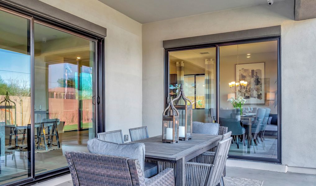 Covered patio for enjoying outdoors