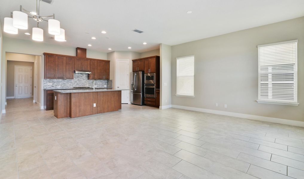 Kitchen overlooking great room