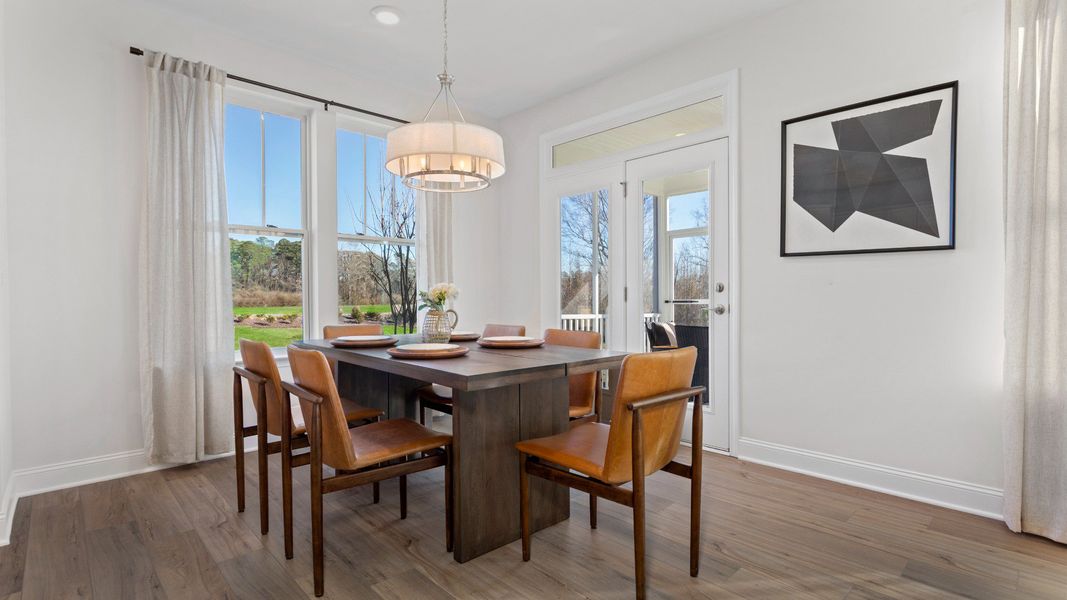 Representative furnished interior of a home built from the Cooper 3 by DRB Homes in Bellerose, Gibsonville (Image 6). Representative furnished interior of a home built from the Cooper 3 by DRB Homes in Bellerose, Gibsonville (Image 6).
