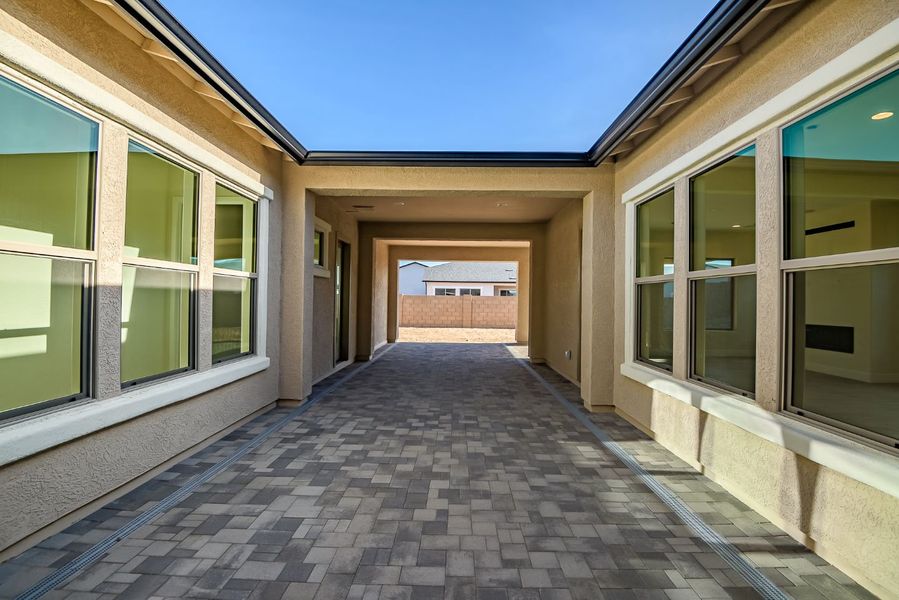 Exterior details and patio area of a home in Overlook at The Dells, Prescott (Image 30).