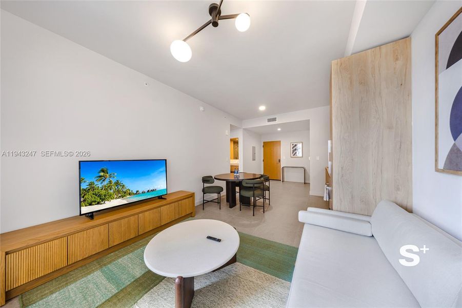 Furnished interior view inside a new home in , Miami (Image 8).