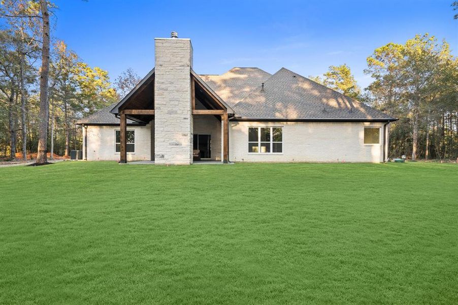 Stunning custom all-brick-and-stone home.