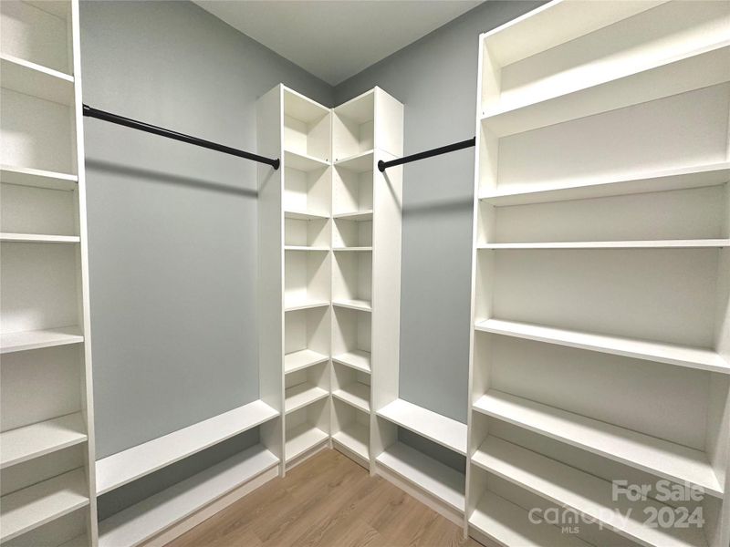 Master walk-in closet