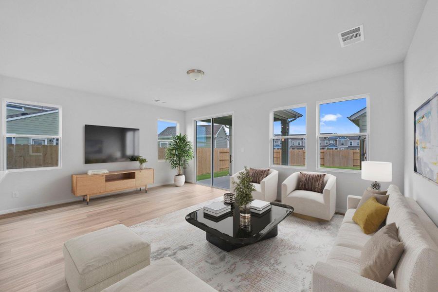 Open Concept Family Room - Virtually Staged Open Concept Family Room - Virtually Staged