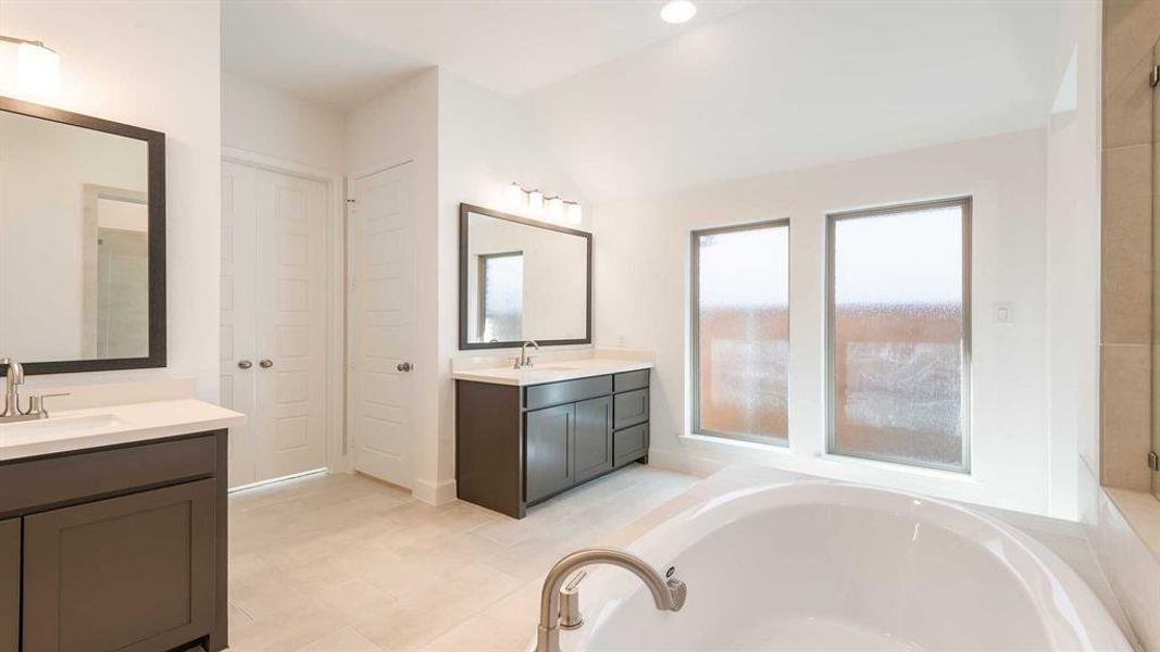 Furnished interior view inside a new home in The Heights At Uptown Celina 50', Celina (Image 12). Furnished interior view inside a new home in The Heights At Uptown Celina 50', Celina (Image 12).