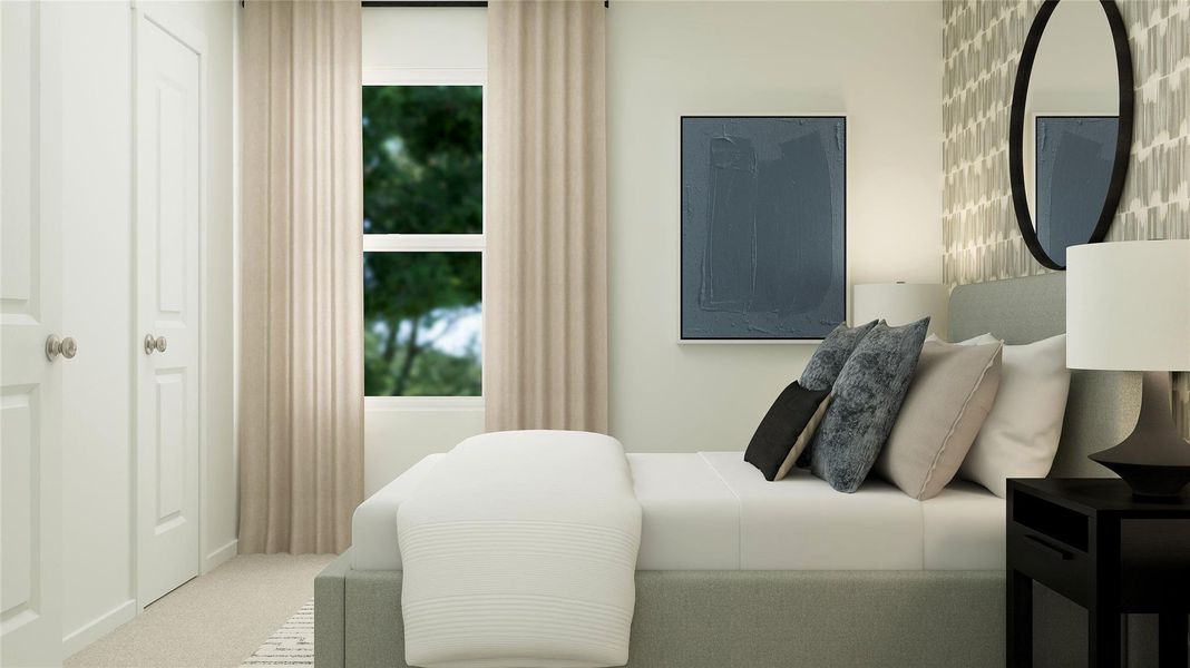 Furnished interior view inside a new home in Santa Fe Village, Cleveland (Image 19). Furnished interior view inside a new home in Santa Fe Village, Cleveland (Image 19).