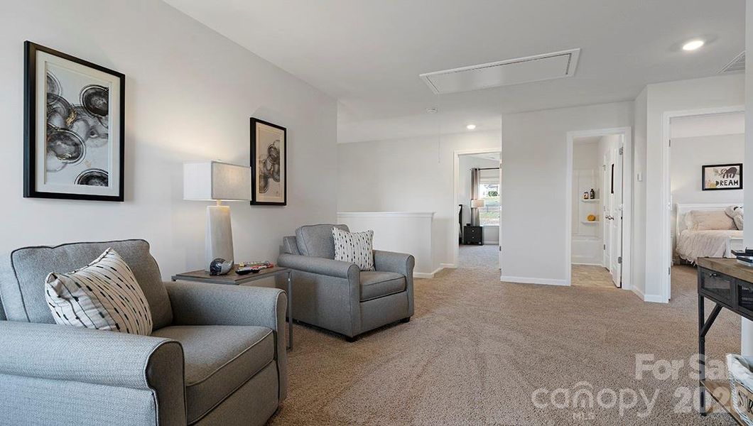 Furnished interior view inside a new home in Reedy Creek Preserve, Charlotte (Image 12).