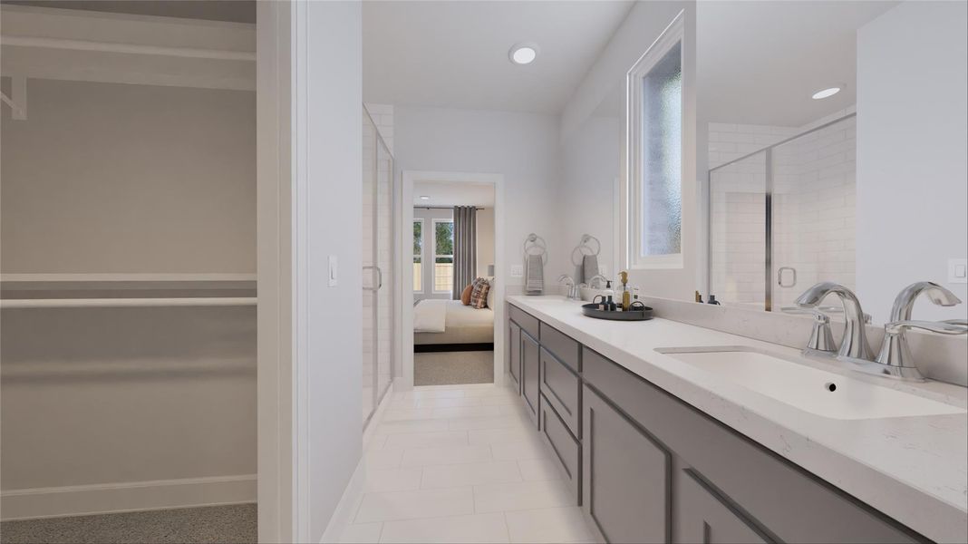 Furnished interior view inside a new home in Oakberry Trails, Waller (Image 5).