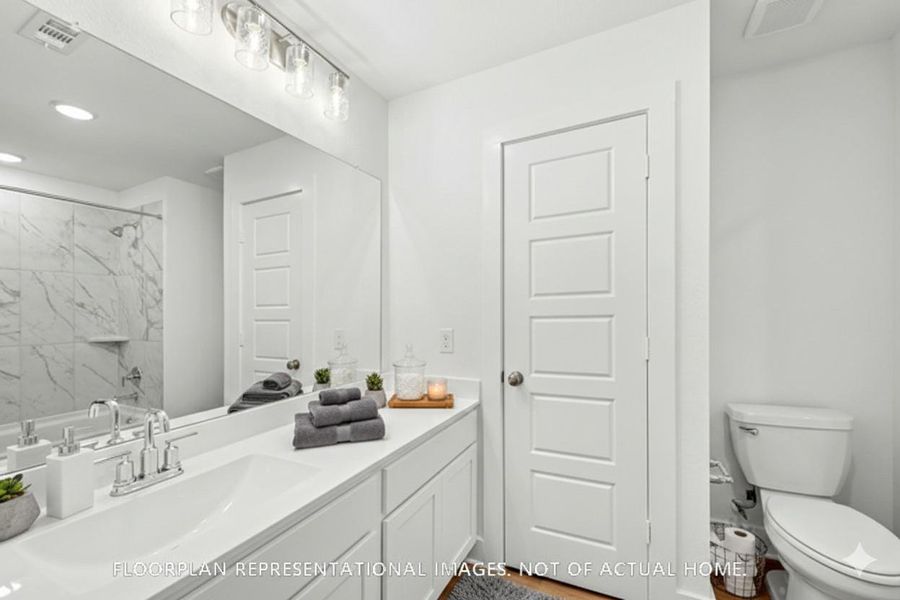 Furnished interior view inside a new home in Hallimore Ranch, Rosenberg (Image 9).