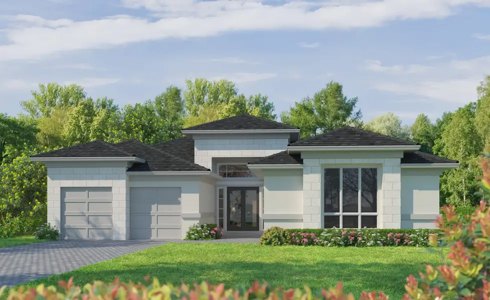 Representative exterior photo of a completed home built from the St. Lucia by ICI Homes in Wellen Park, Venice, FL (Image 3). Representative exterior photo of a completed home built from the St. Lucia by ICI Homes in Wellen Park, Venice, FL (Image 3).