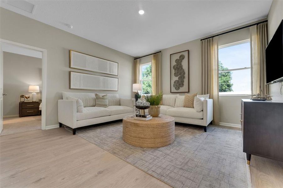 Furnished interior in a model home at Annabelle Estates in Winter Haven (Image 27).