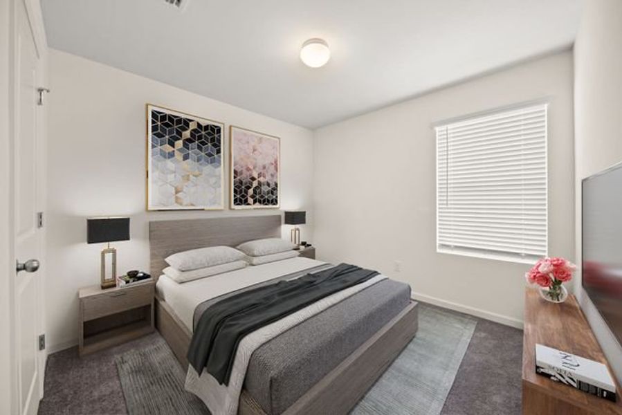 Representative furnished interior of a home built from the Flint by True Homes in The Glenns II, Wingate (Image 5).