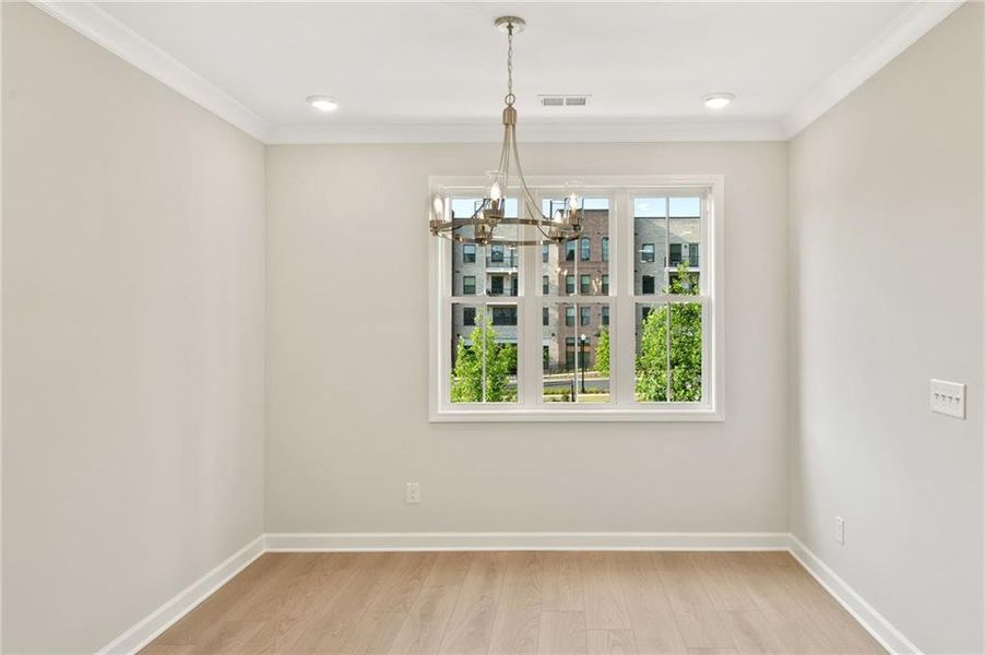 Spacious, unfurnished interior of a new home in Townes at South Main, Kennesaw (Image 13).