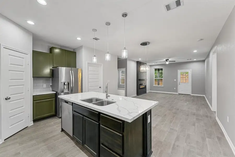 Furnished interior view inside a new home in , Houston (Image 9). Furnished interior view inside a new home in , Houston (Image 9).