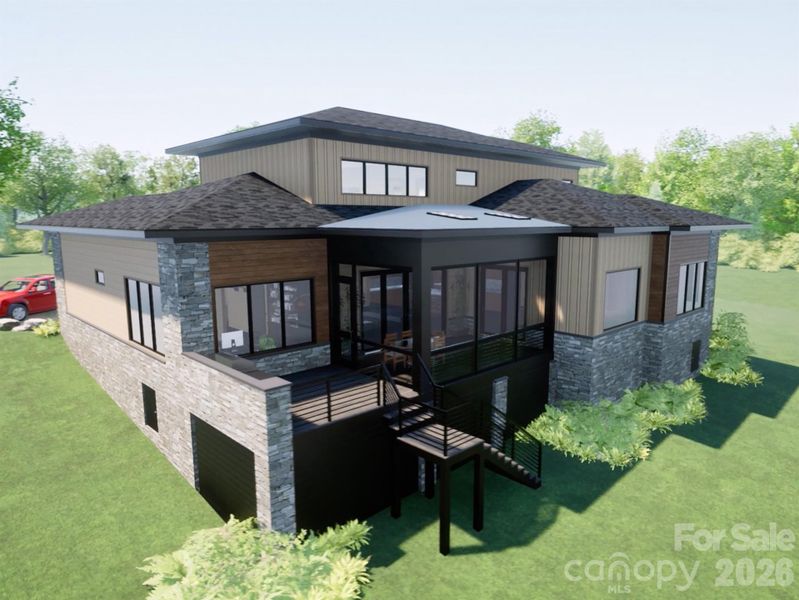 Exterior details and patio area of a home in , Clover (Image 2). Exterior details and patio area of a home in , Clover (Image 2).