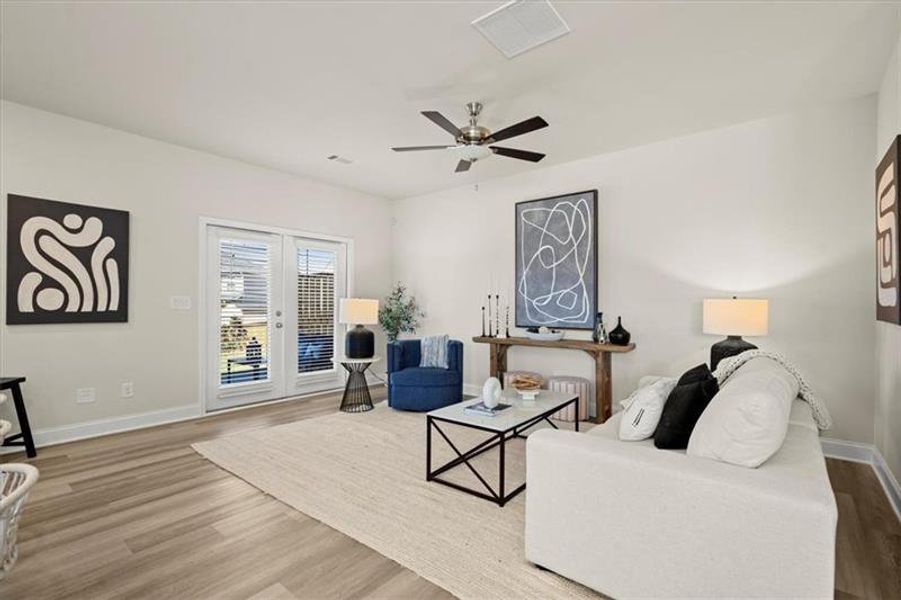 Furnished interior view inside a new home in , Dacula (Image 18). Furnished interior view inside a new home in , Dacula (Image 18).