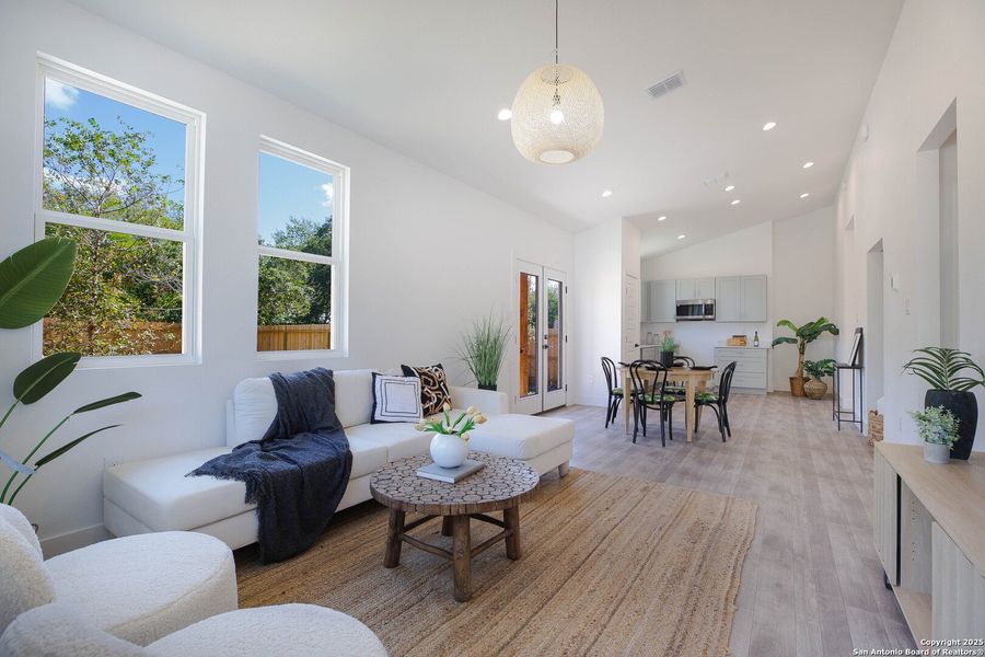 Furnished interior view inside a new home in , San Antonio (Image 19). Furnished interior view inside a new home in , San Antonio (Image 19).