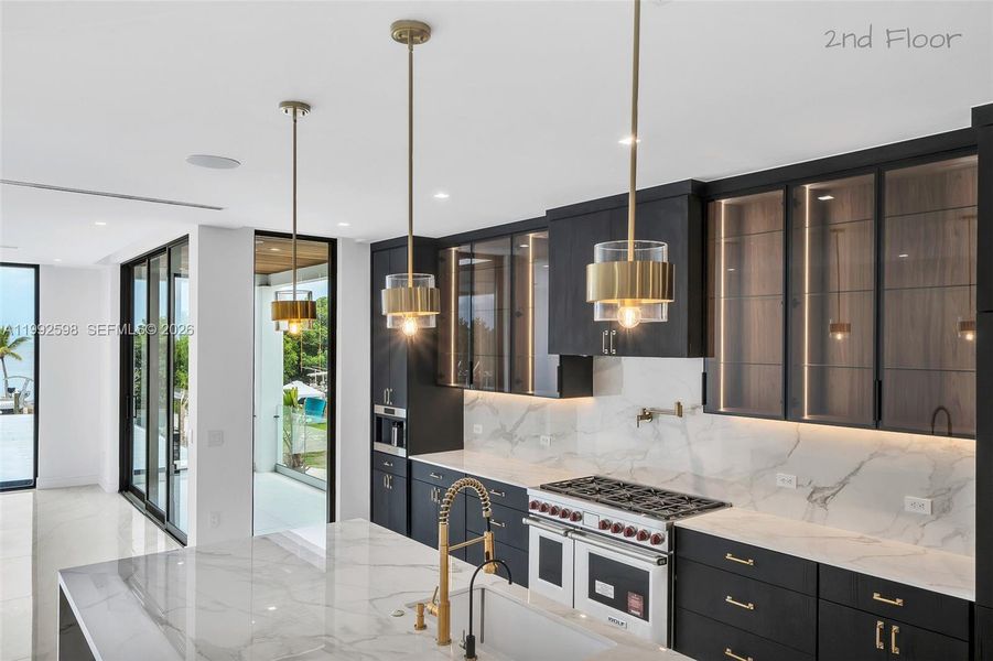 Furnished interior view inside a new home in , Key Largo (Image 17).
