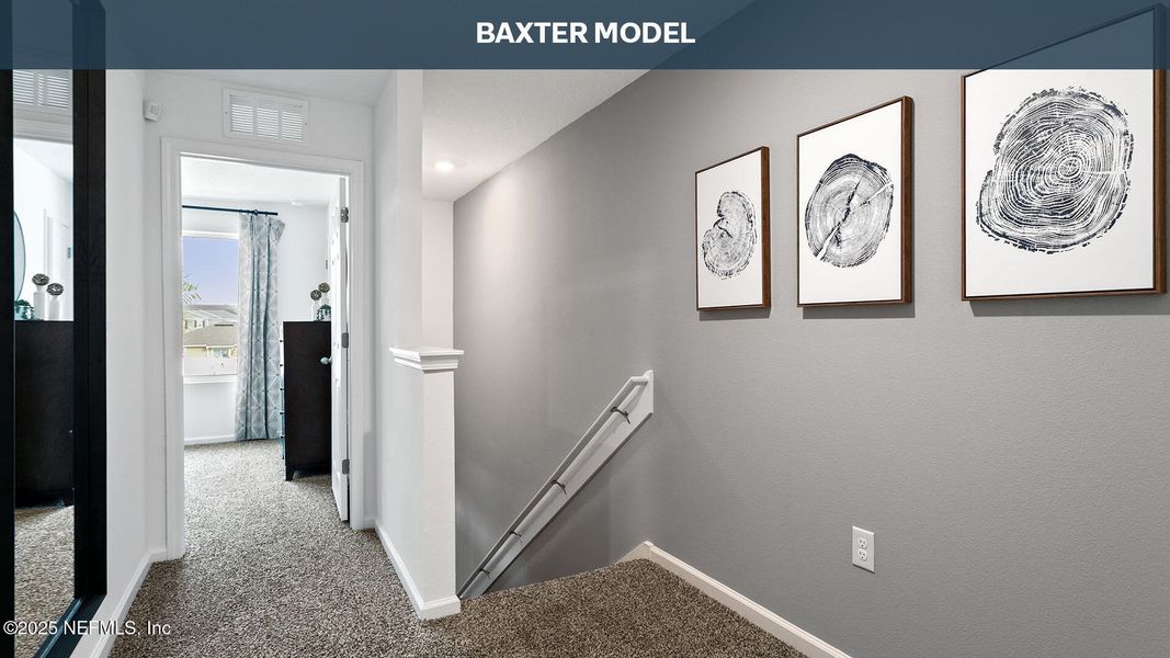 Furnished interior view inside a new home in Liberty Cove, Yulee (Image 17). Furnished interior view inside a new home in Liberty Cove, Yulee (Image 17).