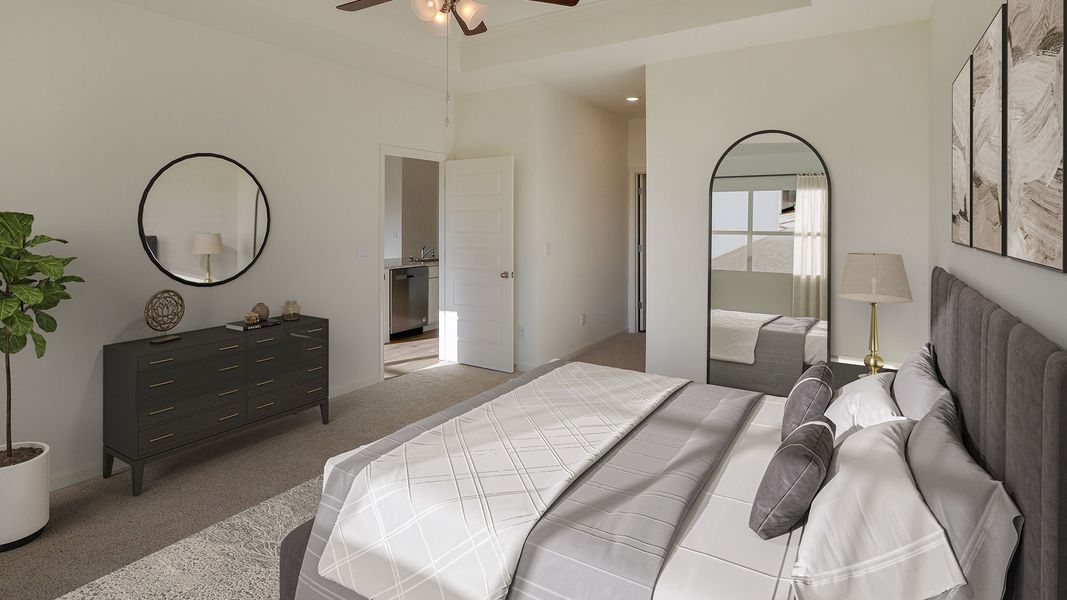 Furnished interior view inside a new home in Magnolia at the Bluffs Phase 3, Freeport (Image 14). Furnished interior view inside a new home in Magnolia at the Bluffs Phase 3, Freeport (Image 14).