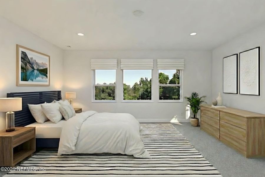 Furnished interior view inside a new home in The Landings at Saint Johns, St. Johns (Image 15).