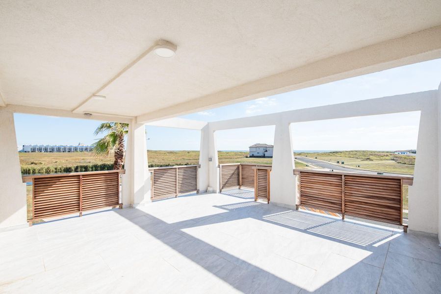 Exterior details and patio area of a home in , Port Aransas (Image 22).