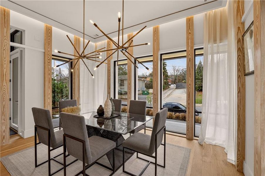 Furnished interior view inside a new home in , Atlanta (Image 9).