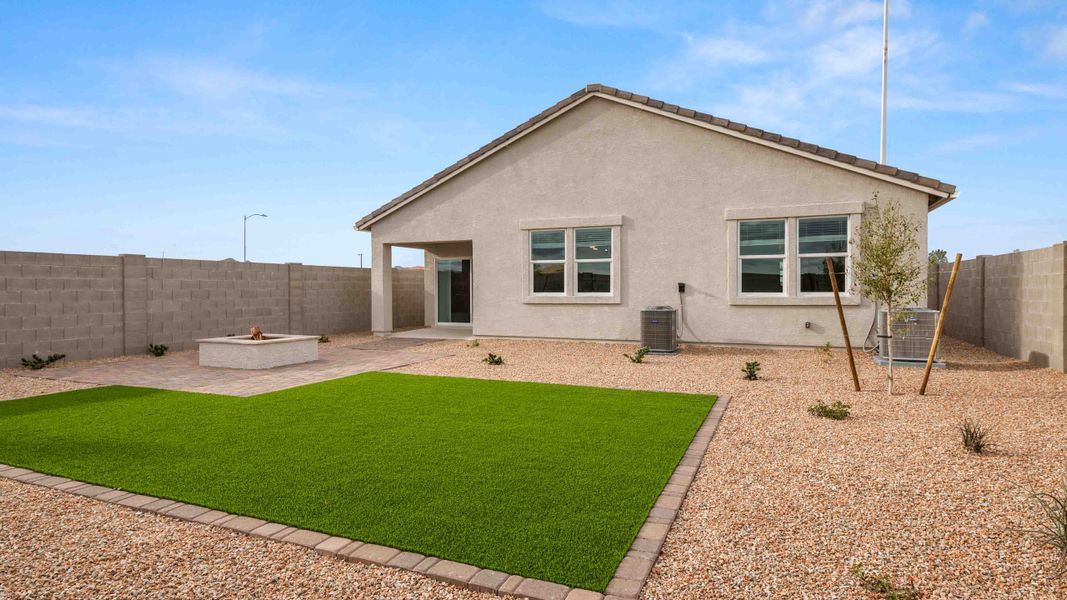 Representative exterior photo of a completed home built from the Cali by D.R. Horton in Carlton Commons, Casa Grande, AZ (Image 20).
