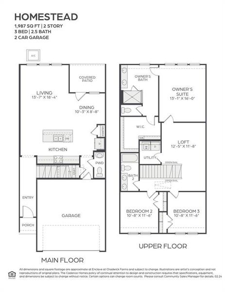 Our fantastic new Homestead floor plan features an open concept main floor designed for entertaining plus a spacious covered patio to enjoy your fenced back yard!