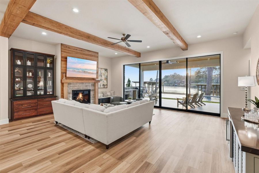 Furnished interior view inside a new home in , Willis (Image 5).