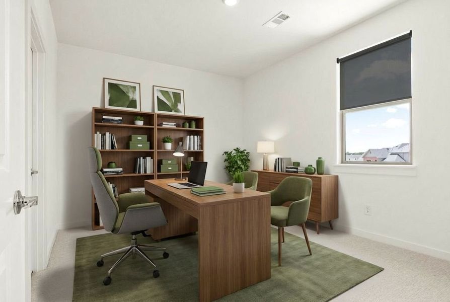 Furnished interior view inside a new home in Cottonwood Creek, Rowlett (Image 31).
