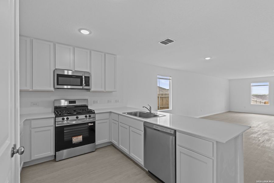 Furnished interior view inside a new home in Hightop Ridge, Converse (Image 8).