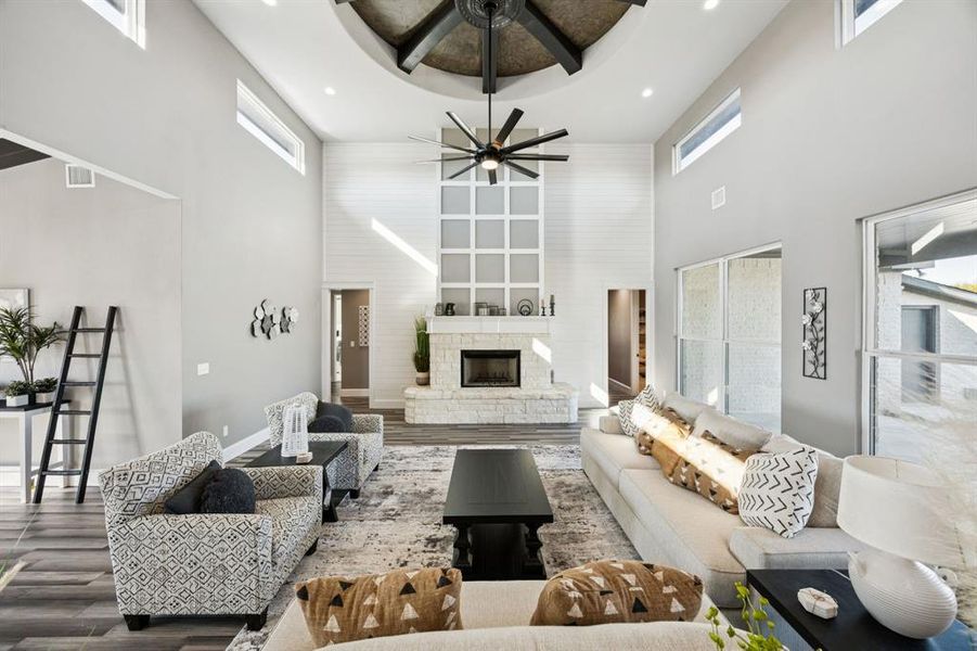 Furnished interior view inside a new home in , Lone Oak (Image 24).