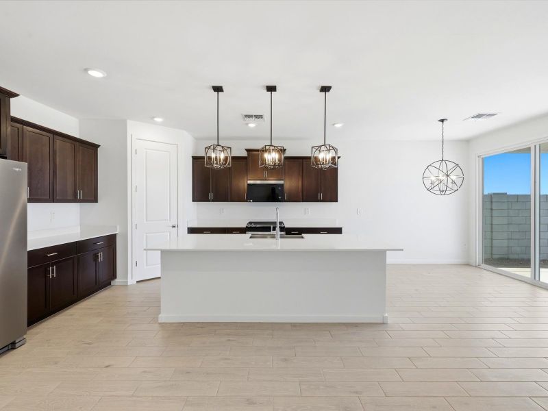 Furnished interior view inside a new home in Meritage Homes by Teravalis - Reserve Series, Buckeye (Image 4).