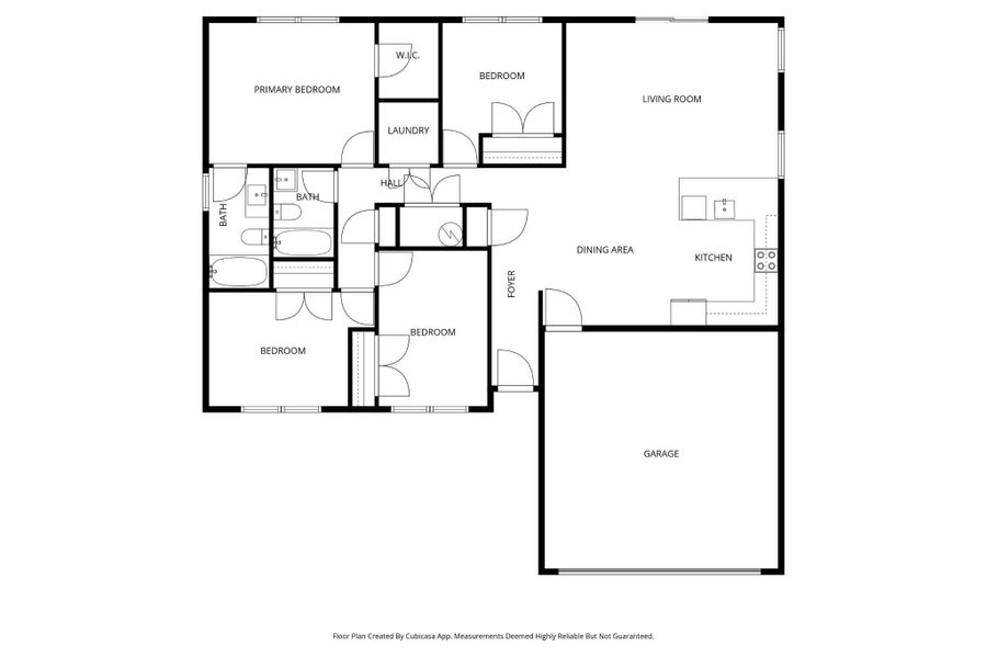 2D floor plan layout of this home in , Monroe, NC (Image 4).