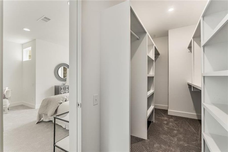 Furnished interior view inside a new home in Maynard Terrace Townhomes, Atlanta (Image 7). Furnished interior view inside a new home in Maynard Terrace Townhomes, Atlanta (Image 7).
