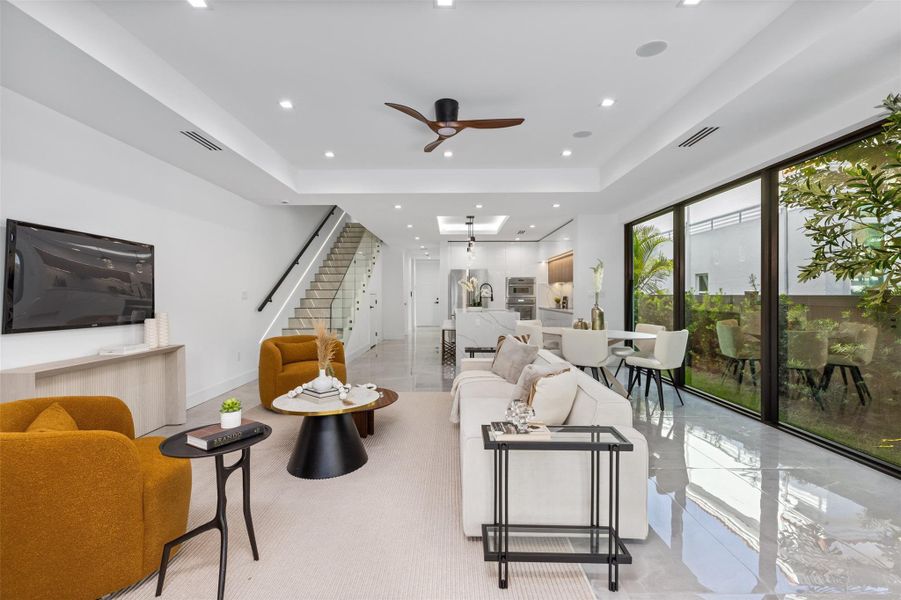 Furnished interior view inside a new home in , Fort Lauderdale (Image 16).