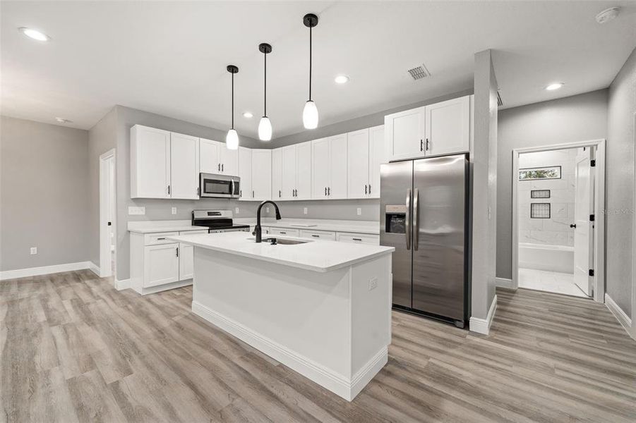 Furnished interior view inside a new home in , Williston (Image 7).
