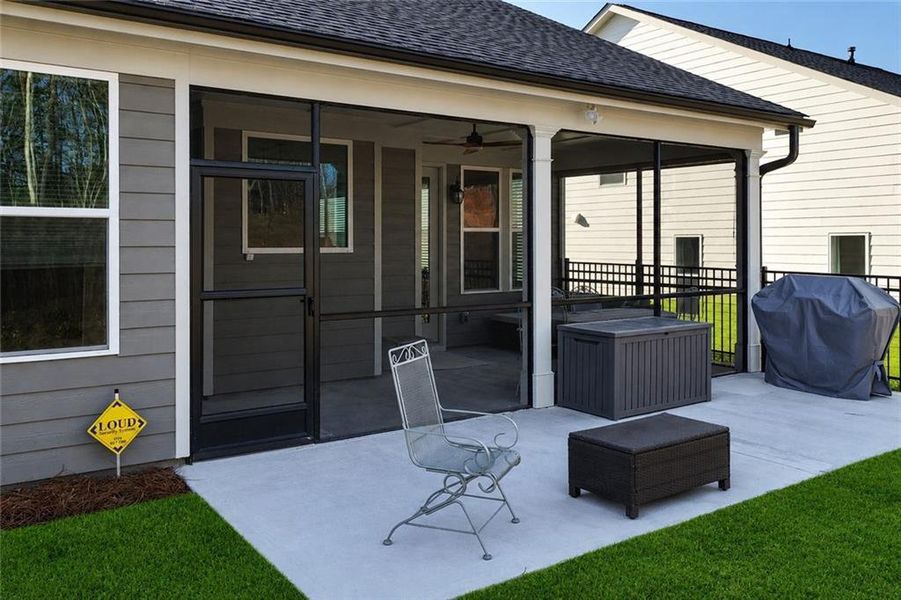 Exterior details and patio area of a home in , Hoschton (Image 4).
