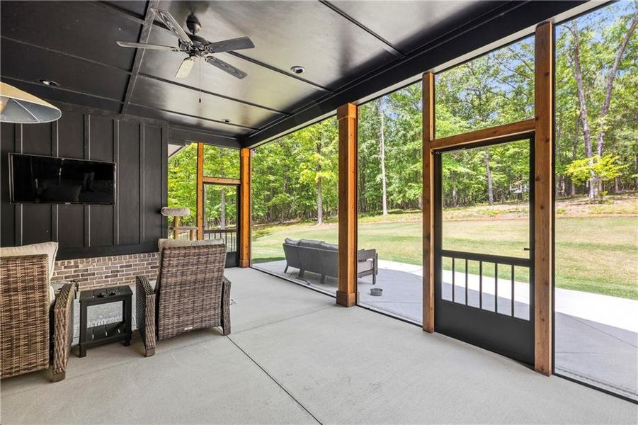 Exterior details and patio area of a home in , Buckhead (Image 27).