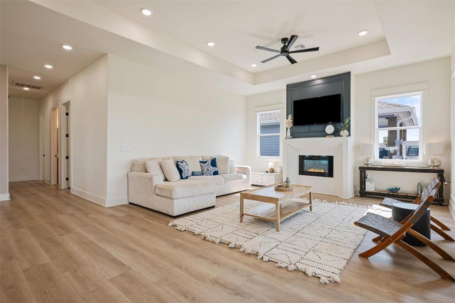 Furnished interior view inside a new home in , Crystal Beach (Image 40).