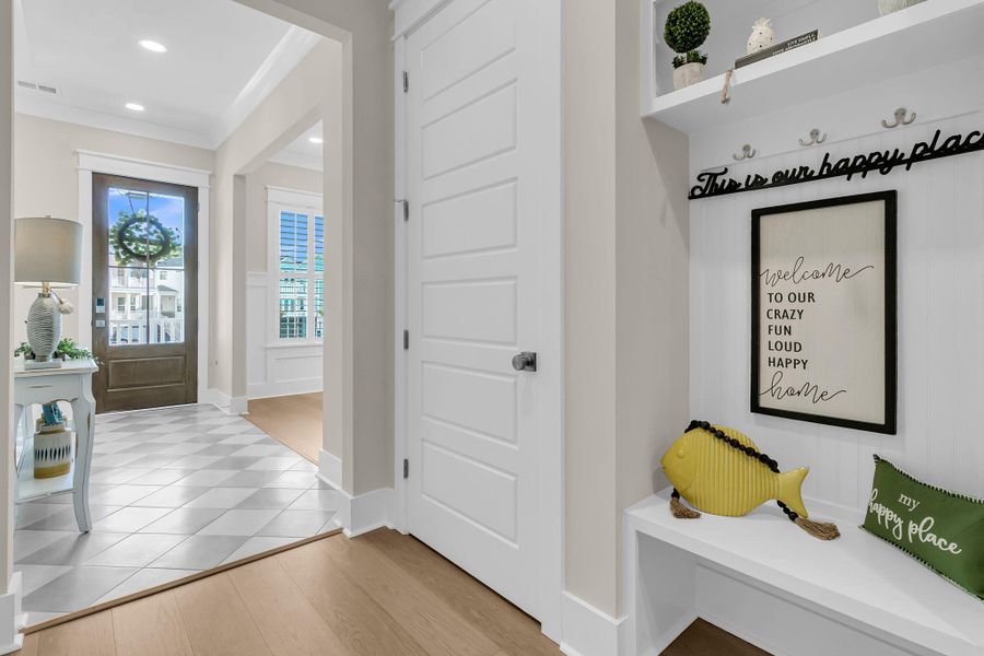 Furnished interior view inside a new home in Overlook at Copahee Sound, Awendaw (Image 52). Furnished interior view inside a new home in Overlook at Copahee Sound, Awendaw (Image 52).