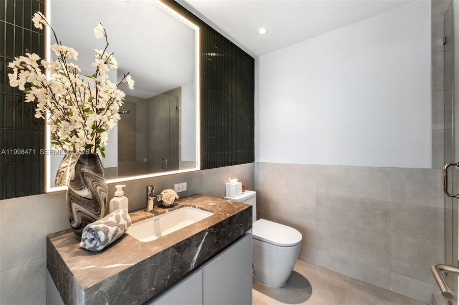 Furnished interior view inside a new home in , Miami Beach (Image 25).