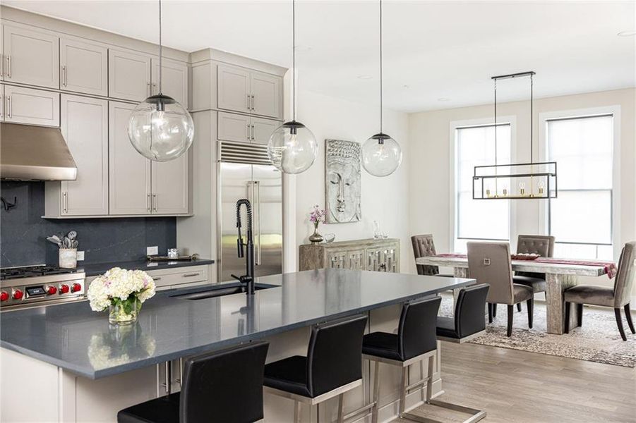 Furnished interior view inside a new home in , Atlanta (Image 75).