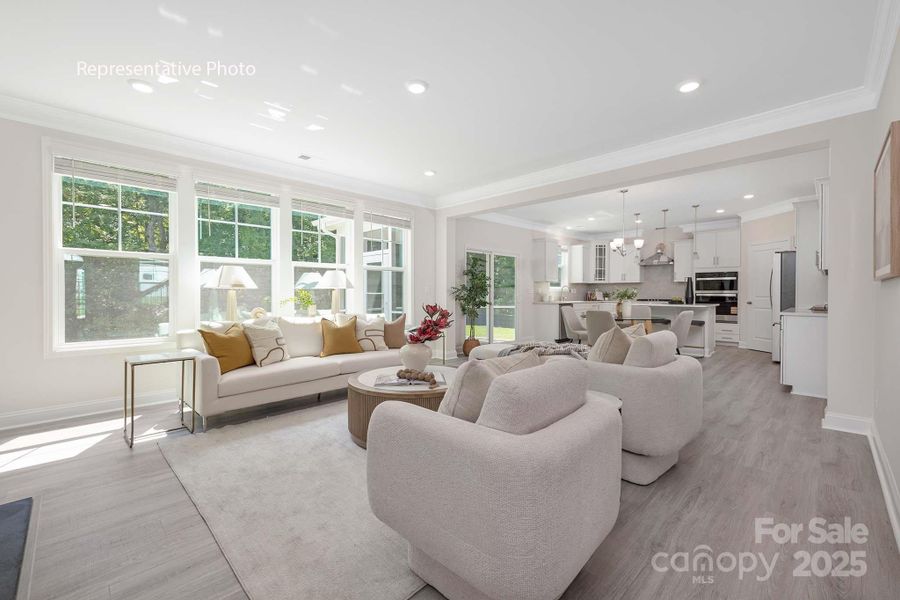 Furnished interior view inside a new home in Sanctuary at Southgate, Indian Trail (Image 16).