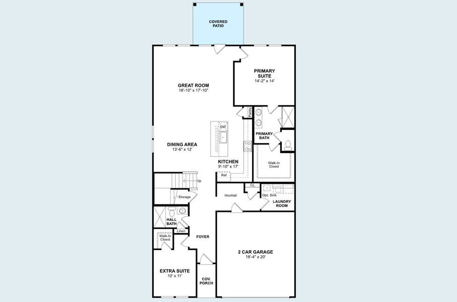 2D floor plan layout of this home in Aspire at Noble Ridge, Howe, TX (Image 4). 2D floor plan layout of this home in Aspire at Noble Ridge, Howe, TX (Image 4).