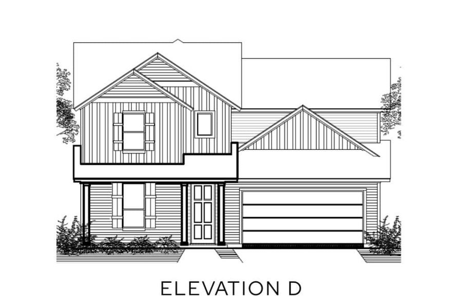 Representative rendering of the exterior for the The Commerce by Lillian Custom Homes (Image 11).
