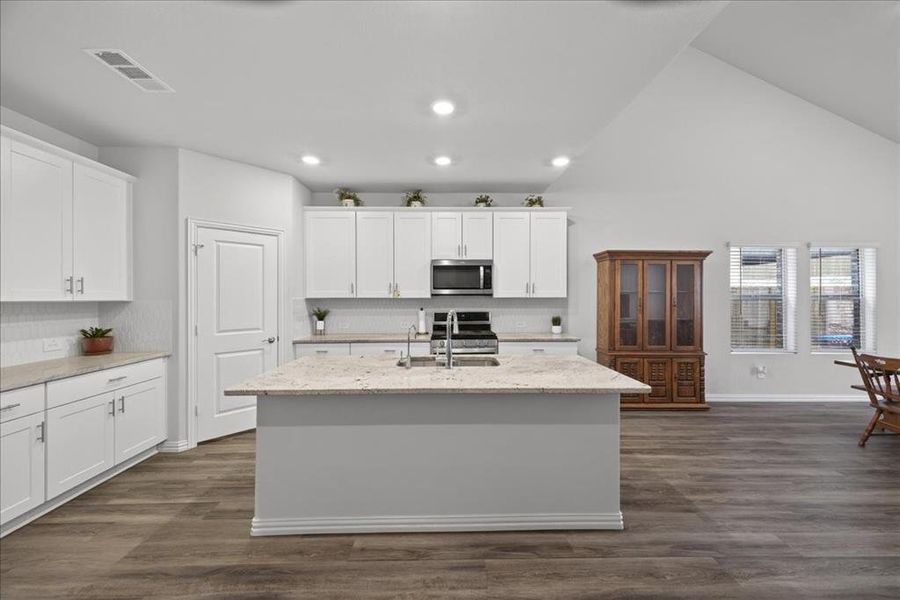Furnished interior view inside a new home in Tesoro at Chisholm Trail Ranch, Crowley (Image 24).